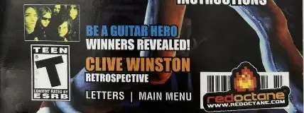 Guitar Hero II, the ESRB box on its front