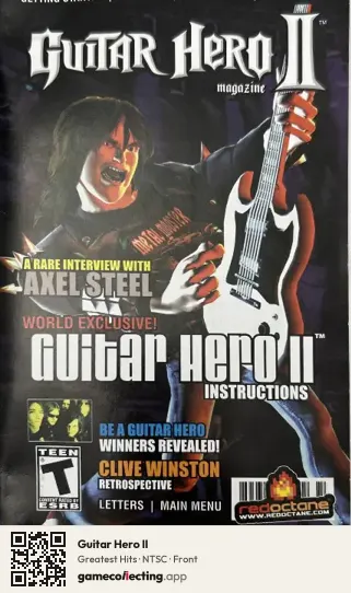 Guitar Hero II PlayStation 2, NTSC box front