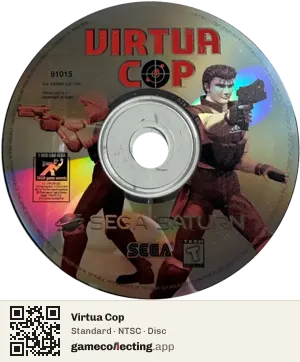 Virtua Cop Sega Saturn, NTSC disc