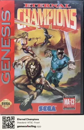 Eternal Champions Sega Mega Drive / Genesis, NTSC box front