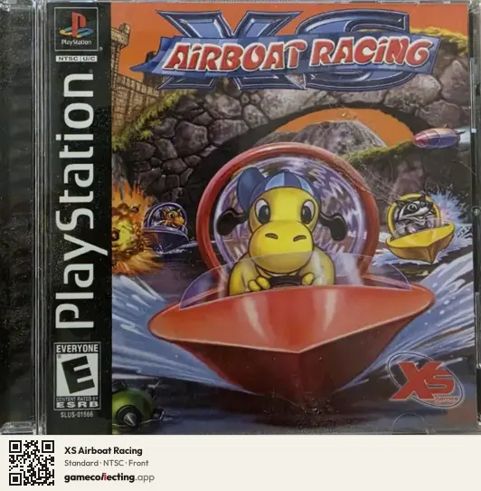 XS Airboat Racing PlayStation, NTSC box front