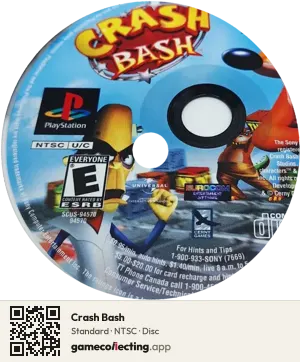 Crash Bash PlayStation, NTSC disc