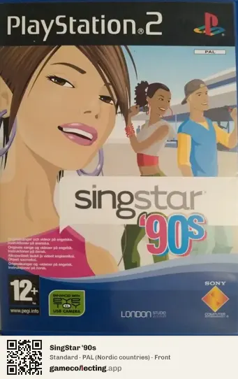 SingStar '90s PlayStation 2, Nordic countries box front