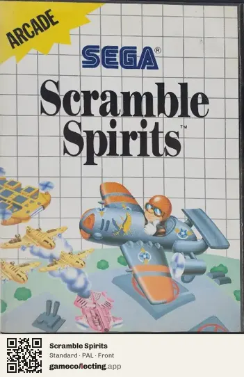 Scramble Spirits Sega Master System, PAL box front