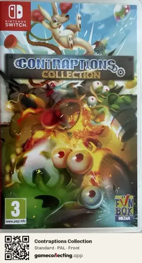 Contraptions Collection Nintendo Switch, PAL box front