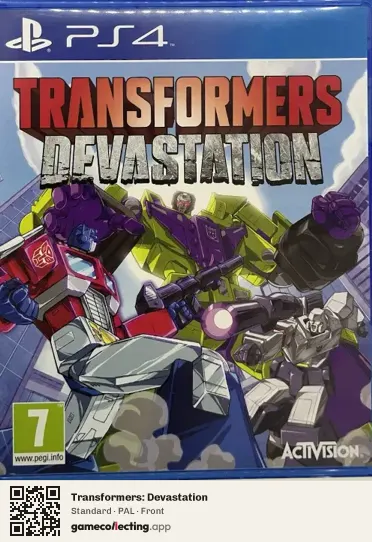 Transformers: Devastation PlayStation 4, PAL box front