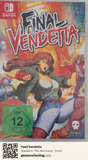 Final Vendetta Nintendo Switch, Germany box front