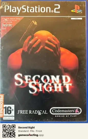 Second Sight PlayStation 2, PAL box front