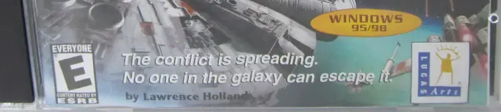 Star Wars: X-Wing Alliance, the ESRB box on its front