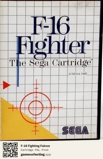 F-16 Fighting Falcon Sega Master System, PAL box front