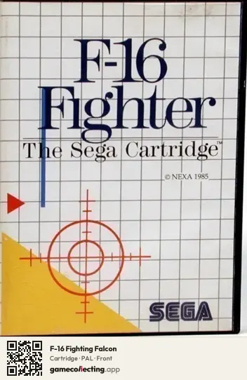 F-16 Fighting Falcon Sega Master System, PAL box front