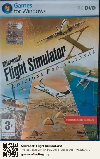 Microsoft Flight Simulator X Computer, Italy box front