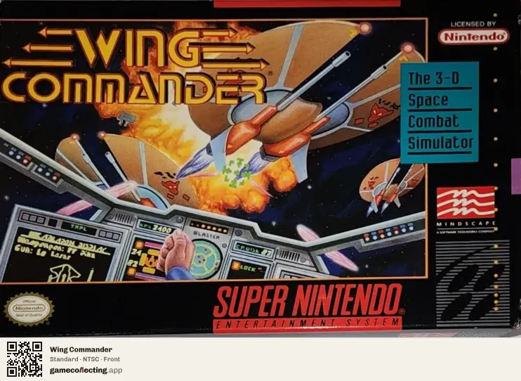 Wing Commander Super Nintendo Entertainment System, NTSC box front