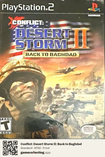 Conflict: Desert Storm II: Back to Baghdad PlayStation 2, NTSC box front