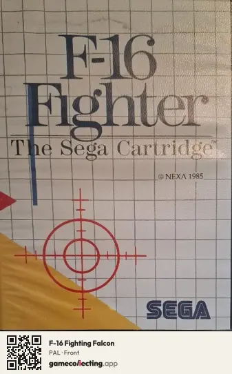 F-16 Fighting Falcon Sega Master System, PAL box front