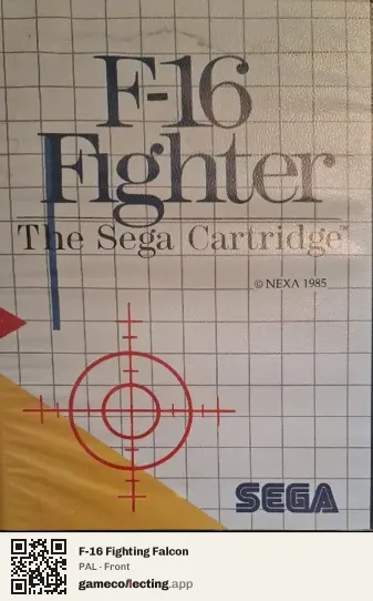 F-16 Fighting Falcon Sega Master System, PAL box front