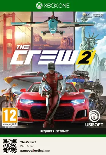 The Crew 2 Xbox One, PAL box front