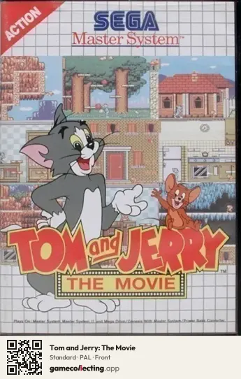 Tom and Jerry: The Movie Sega Master System, PAL box front
