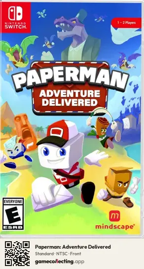 Paperman: Adventure Delivered Nintendo Switch, NTSC box front