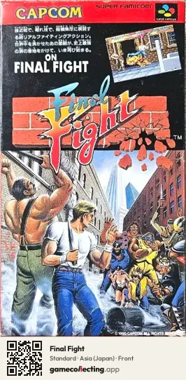 Final Fight Super Nintendo Entertainment System, Asia box front