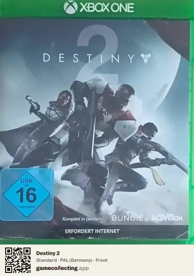 Destiny 2 Xbox One, Germany box front
