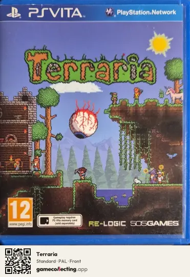Terraria PlayStation Vita, PAL box front