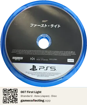 007 First Light PlayStation 5, Asia disc