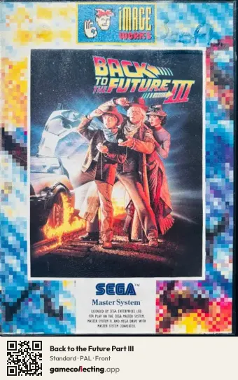 Back to the Future Part III Sega Master System, PAL box front