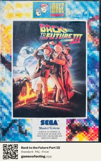 Back to the Future Part III Sega Master System, PAL box front
