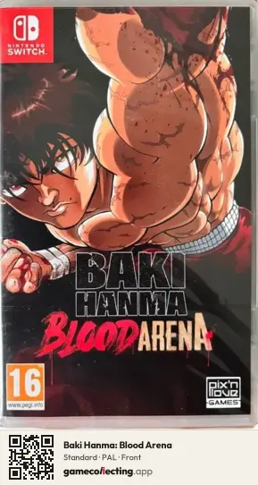 Baki Hanma: Blood Arena Nintendo Switch, PAL box front
