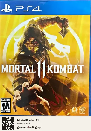 Mortal Kombat 11 PlayStation 4, NTSC box front