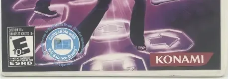 Dance Dance Revolution Hottest Party 3, the ESRB box on its front