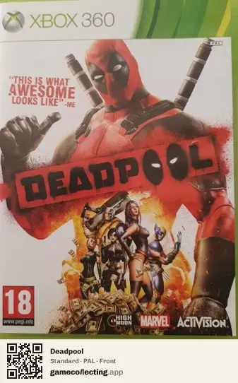 Deadpool Xbox 360, PAL box front