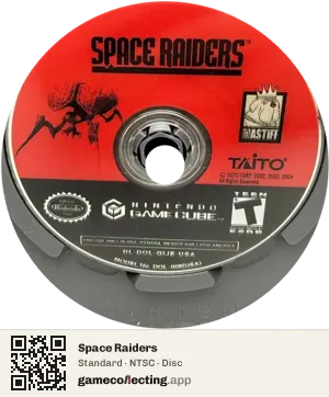 Space Raiders Nintendo GameCube, NTSC disc