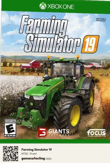 Farming Simulator 19 Xbox One, NTSC box front