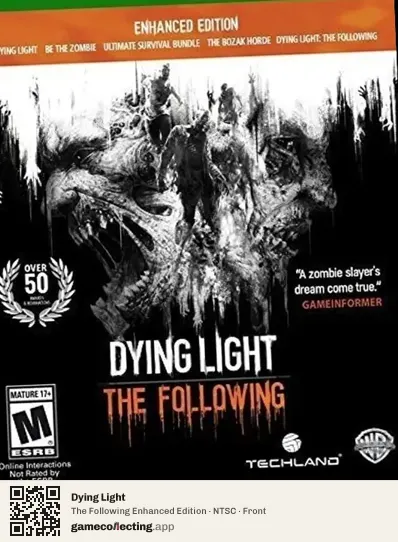 Dying Light Xbox One, NTSC box front