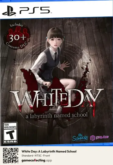 White Day: A Labyrinth Named School PlayStation 5, NTSC box front