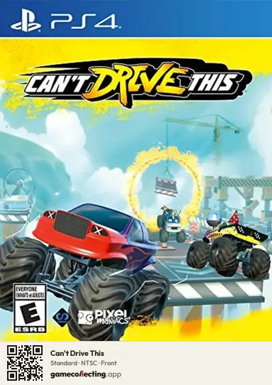 Can't Drive This PlayStation 4, NTSC box front