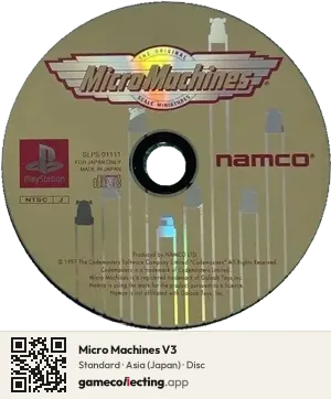 Micro Machines V3 PlayStation, Asia disc