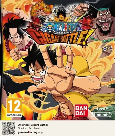 One Piece: Gigant Battle! Nintendo DS, PAL box front