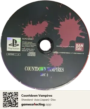 Countdown Vampires PlayStation, Asia disc