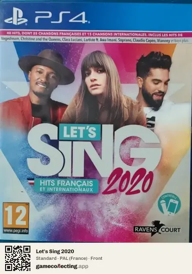 Let's Sing 2020 PlayStation 4, France box front