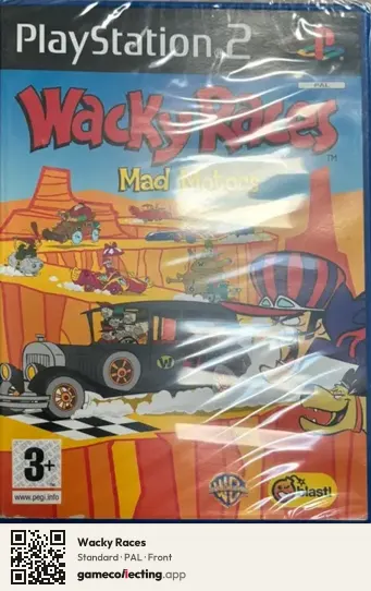 Wacky Races PlayStation 2, PAL box front