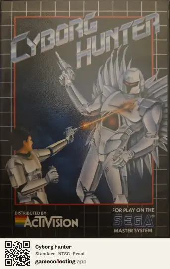 Cyborg Hunter Sega Master System, NTSC box front