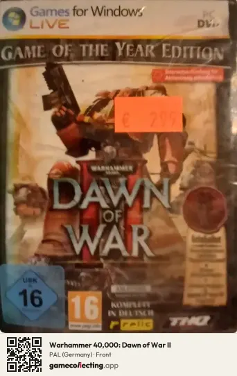 Warhammer 40,000: Dawn of War II Computer, Germany box front