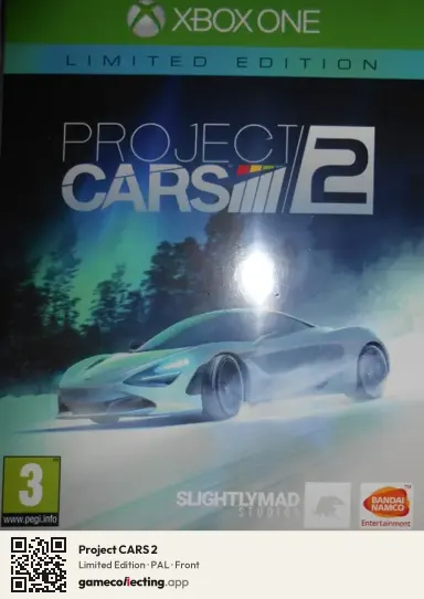 Project CARS 2 Xbox One, PAL box front