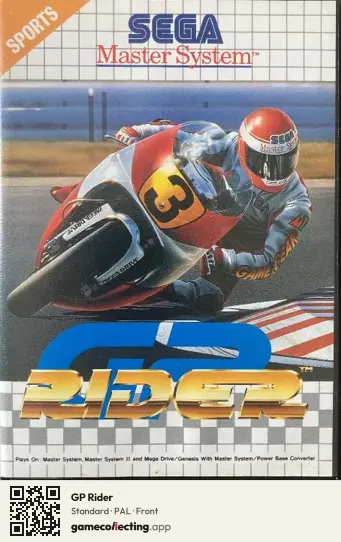 GP Rider Sega Master System, PAL box front