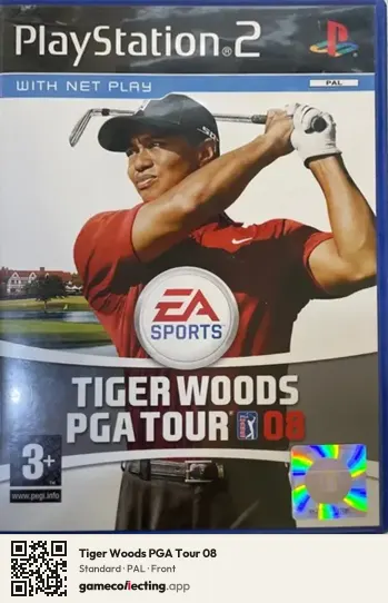 Tiger Woods PGA Tour 08 PlayStation 2, PAL box front