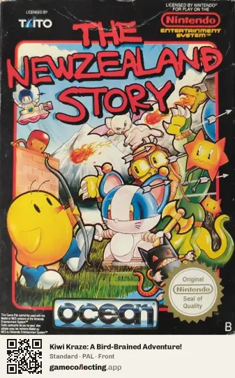 Kiwi Kraze: A Bird-Brained Adventure! Nintendo Entertainment System, PAL box front