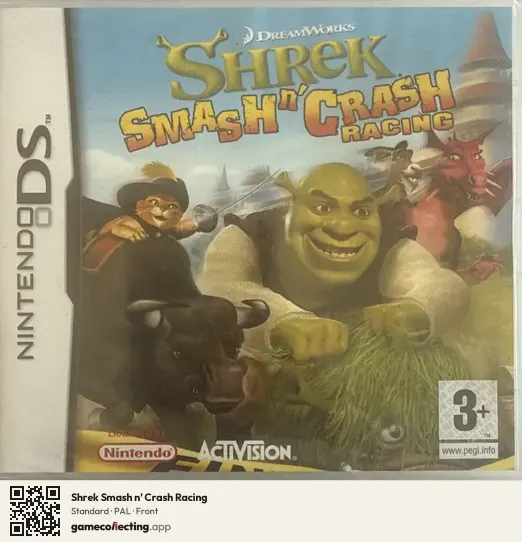 Shrek Smash n' Crash Racing Nintendo DS, PAL box front